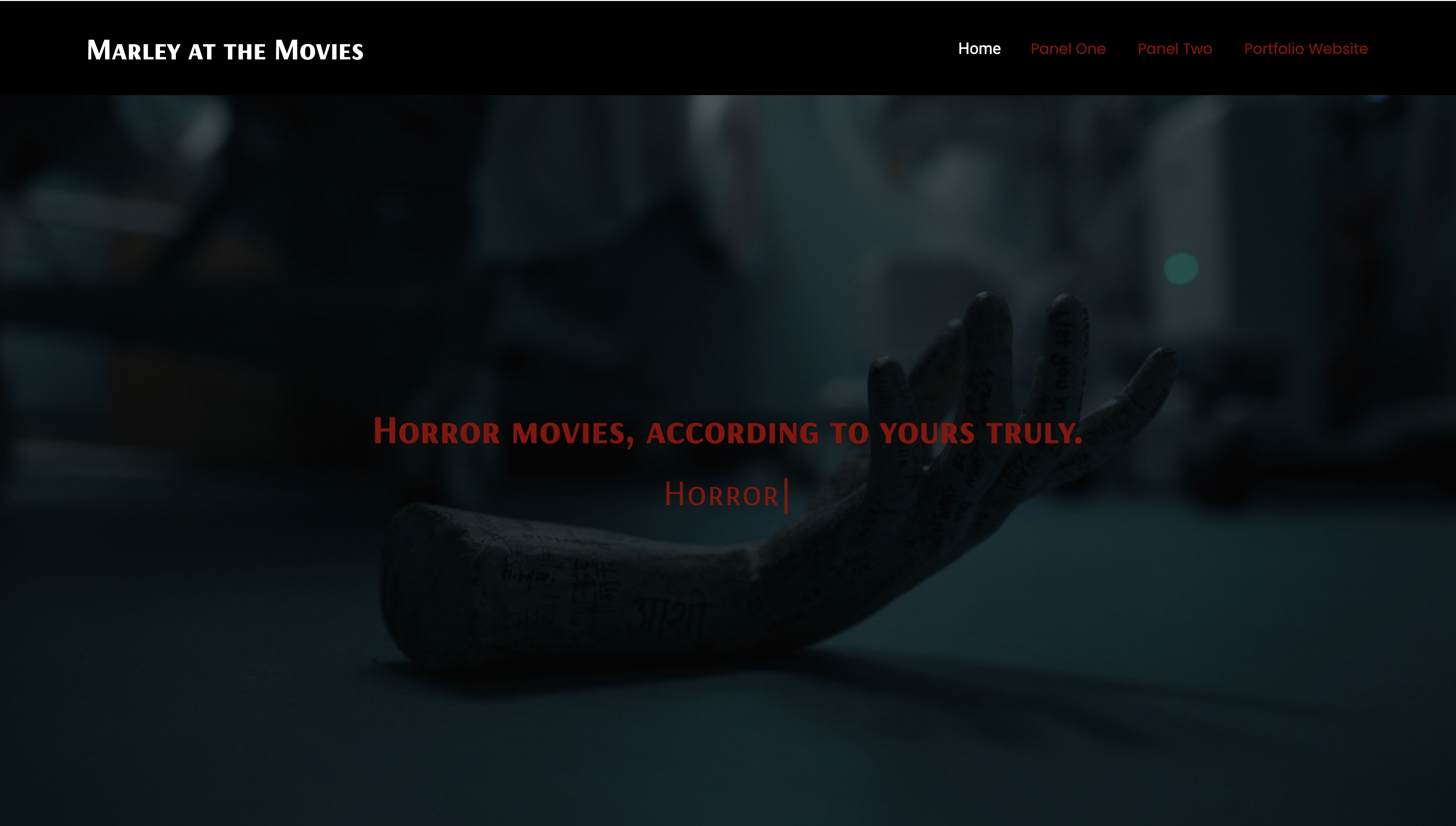 Bootstrap Site- Horror Movie Blog